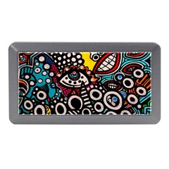 Multicolored Abstract Painting Colorful Memory Card Reader (Mini)