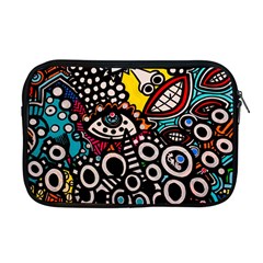 Multicolored Abstract Painting Colorful Apple MacBook Pro 17  Zipper Case