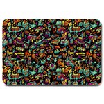 Multicolored Doodle Abstract Colorful Multi Colored Large Doormat 30 x20  Door Mat