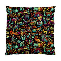 Multicolored Doodle Abstract Colorful Multi Colored Standard Cushion Case (Two Sides)