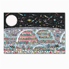 Abstract Painting Space Cartoon Postcard 4 x 6  (pkg Of 10) by Grandong