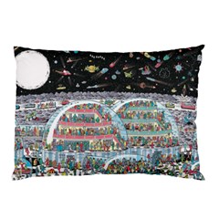 Abstract Painting Space Cartoon Pillow Case by Grandong