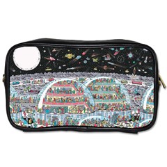 Abstract Painting Space Cartoon Toiletries Bag (two Sides) by Grandong