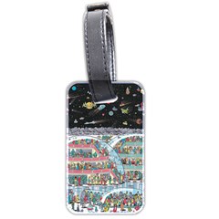 Abstract Painting Space Cartoon Luggage Tag (two Sides) by Grandong