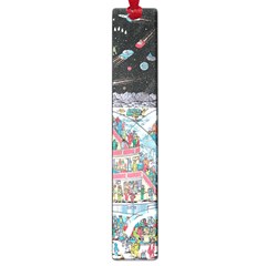 Abstract Painting Space Cartoon Large Book Marks by Grandong