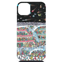 Abstract Painting Space Cartoon Iphone 14 Plus Black Uv Print Case by Grandong