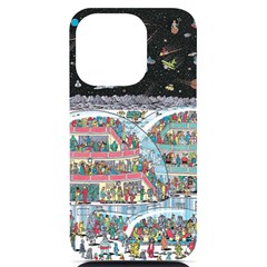 Abstract Painting Space Cartoon Iphone 14 Pro Black Uv Print Case by Grandong