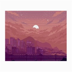 Aesthetic Pixel Art Landscape Small Glasses Cloth (2 Sides) by Sarkoni