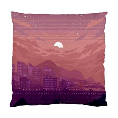 Aesthetic Pixel Art Landscape Standard Cushion Case (two Sides) by Sarkoni