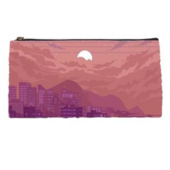 Aesthetic Pixel Art Landscape Pencil Case by Sarkoni