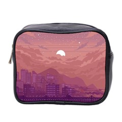 Aesthetic Pixel Art Landscape Mini Toiletries Bag (two Sides) by Sarkoni