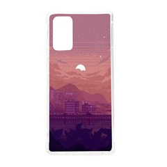 Aesthetic Pixel Art Landscape Samsung Galaxy Note 20 Tpu Uv Case by Sarkoni