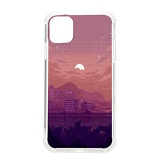 Aesthetic Pixel Art Landscape Iphone 11 Tpu Uv Print Case by Sarkoni