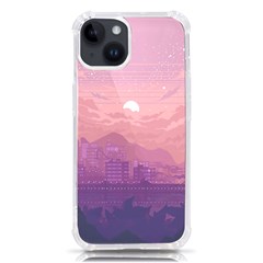 Aesthetic Pixel Art Landscape Iphone 14 Tpu Uv Print Case by Sarkoni