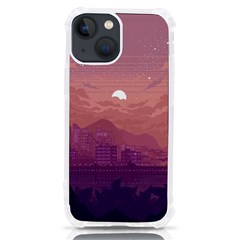 Aesthetic Pixel Art Landscape Iphone 13 Mini Tpu Uv Print Case by Sarkoni