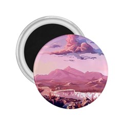 Aesthetic Landscape Vintage Cartoon 2.25  Magnets