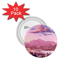 Aesthetic Landscape Vintage Cartoon 1.75  Buttons (10 pack)