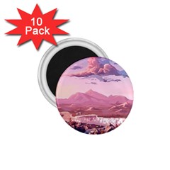 Aesthetic Landscape Vintage Cartoon 1.75  Magnets (10 pack) 