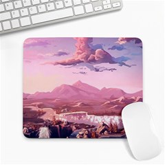 Aesthetic Landscape Vintage Cartoon Large Mousepad by Sarkoni