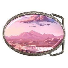 Aesthetic Landscape Vintage Cartoon Belt Buckles