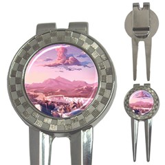 Aesthetic Landscape Vintage Cartoon 3-in-1 Golf Divots