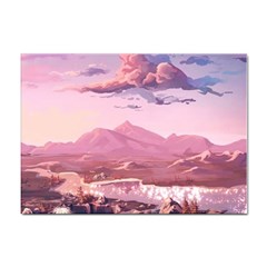 Aesthetic Landscape Vintage Cartoon Sticker A4 (100 pack)