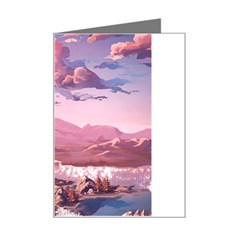 Aesthetic Landscape Vintage Cartoon Mini Greeting Card