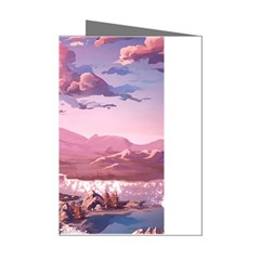 Aesthetic Landscape Vintage Cartoon Mini Greeting Cards (Pkg of 8)