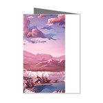 Aesthetic Landscape Vintage Cartoon Mini Greeting Cards (Pkg of 8) Left