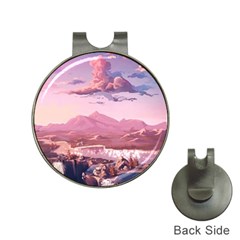 Aesthetic Landscape Vintage Cartoon Hat Clips with Golf Markers