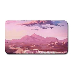 Aesthetic Landscape Vintage Cartoon Medium Bar Mat