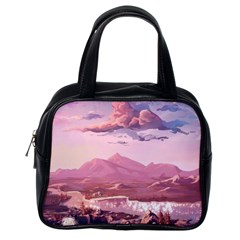 Aesthetic Landscape Vintage Cartoon Classic Handbag (One Side)