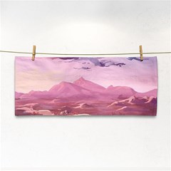 Aesthetic Landscape Vintage Cartoon Hand Towel by Sarkoni