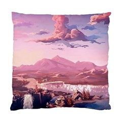 Aesthetic Landscape Vintage Cartoon Standard Cushion Case (One Side)