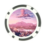 Aesthetic Landscape Vintage Cartoon Poker Chip Card Guard (10 pack) Front