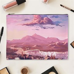 Aesthetic Landscape Vintage Cartoon Cosmetic Bag (XL)