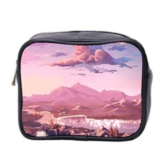 Aesthetic Landscape Vintage Cartoon Mini Toiletries Bag (Two Sides)