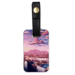 Aesthetic Landscape Vintage Cartoon Luggage Tag (one side)