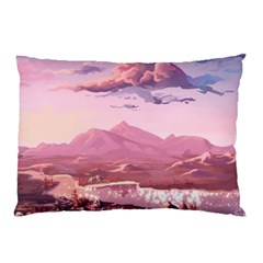 Aesthetic Landscape Vintage Cartoon Pillow Case (Two Sides)