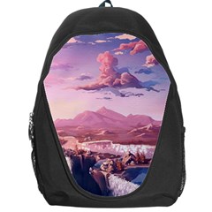 Aesthetic Landscape Vintage Cartoon Backpack Bag