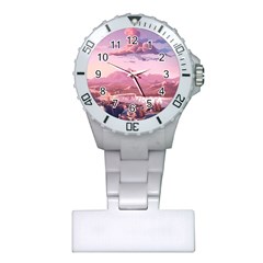 Aesthetic Landscape Vintage Cartoon Plastic Nurses Watch