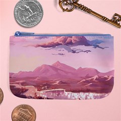 Aesthetic Landscape Vintage Cartoon Large Coin Purse