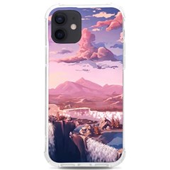 Aesthetic Landscape Vintage Cartoon iPhone 12/12 Pro TPU UV Print Case