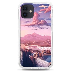 Aesthetic Landscape Vintage Cartoon iPhone 12 mini TPU UV Print Case	