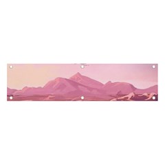 Aesthetic Landscape Vintage Cartoon Banner and Sign 4  x 1 