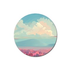 Anime Landscape Magnet 3  (round) by Sarkoni