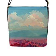 Anime Landscape Flap Closure Messenger Bag (l) by Sarkoni