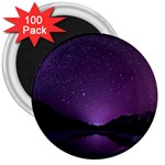 Dark Purple Aesthetic Landscape 3  Magnets (100 pack) Front