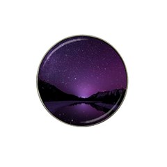 Dark Purple Aesthetic Landscape Hat Clip Ball Marker (4 Pack) by Sarkoni