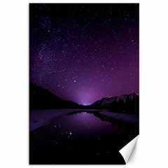 Dark Purple Aesthetic Landscape Canvas 12  X 18  by Sarkoni